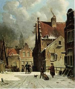 unknow artist European city landscape, street landsacpe, construction, frontstore, building and architecture. 124 oil painting picture